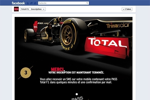 TotalF1 interactive event design material preview