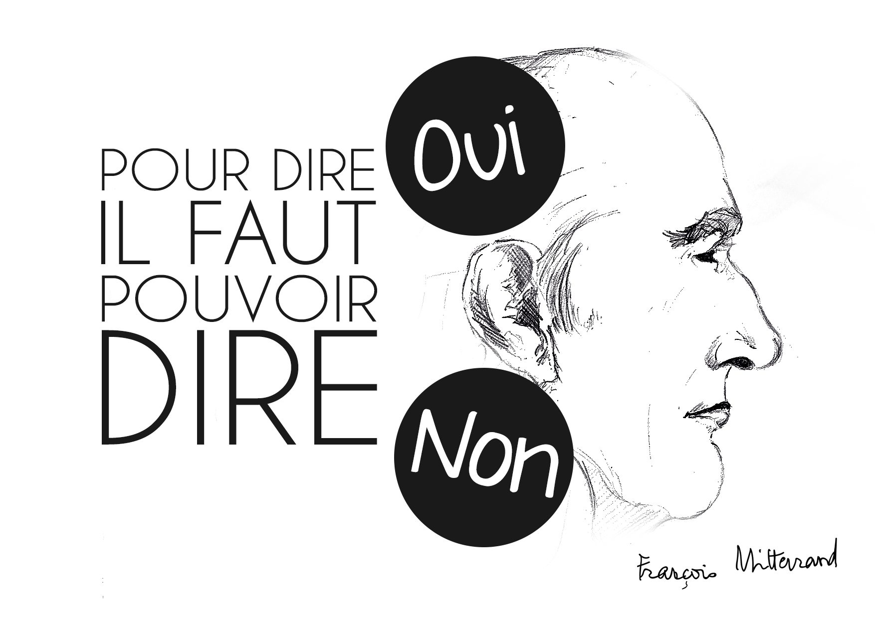 Mitterand postcard front