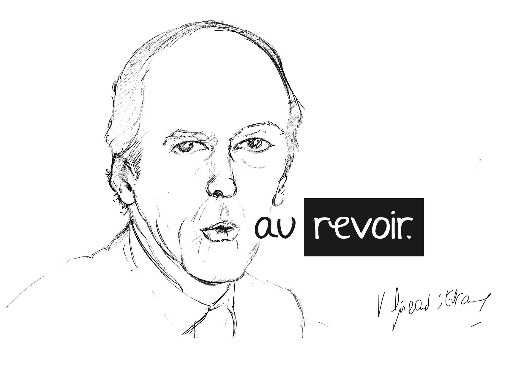 Giscard d'Estaing postcard front