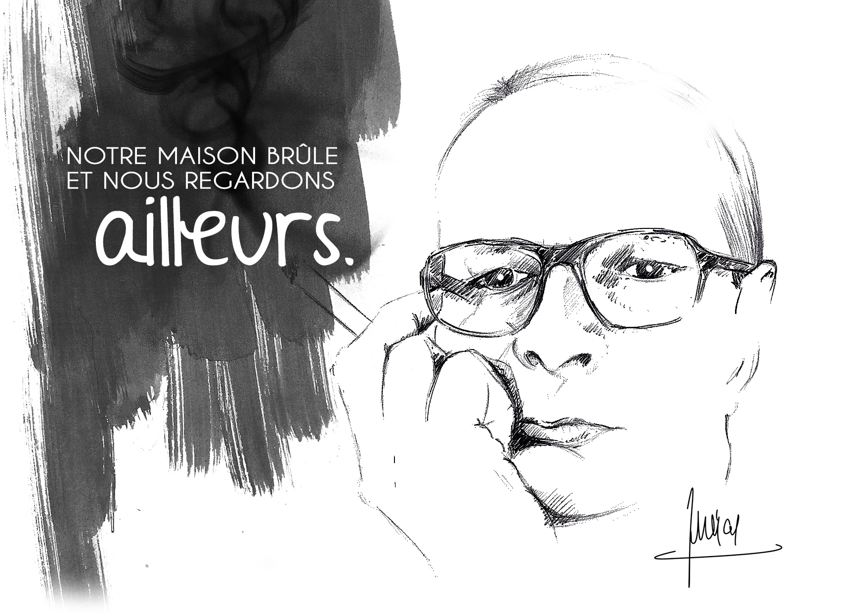 Chirac postcard front