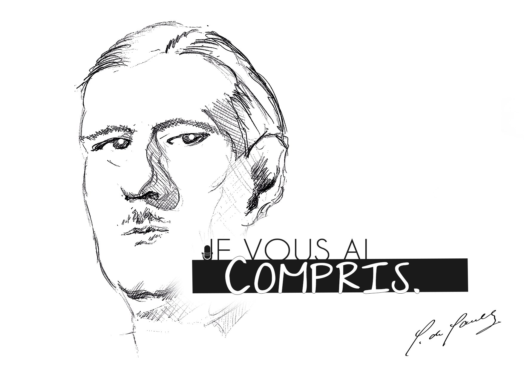 Général de Gaulle postcard front