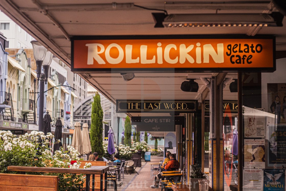 Terrace cafe in Regent Street, Christchurch