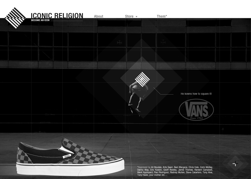 Vans iconic site home page