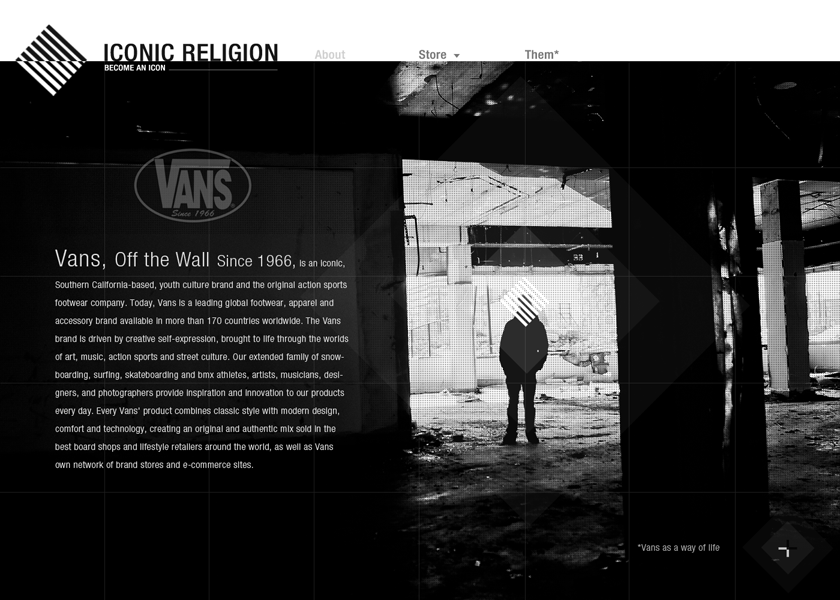 Vans iconic site about page
