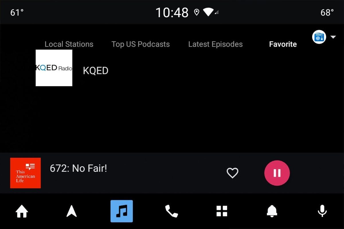 Radioline app for Android Automotive Embedded