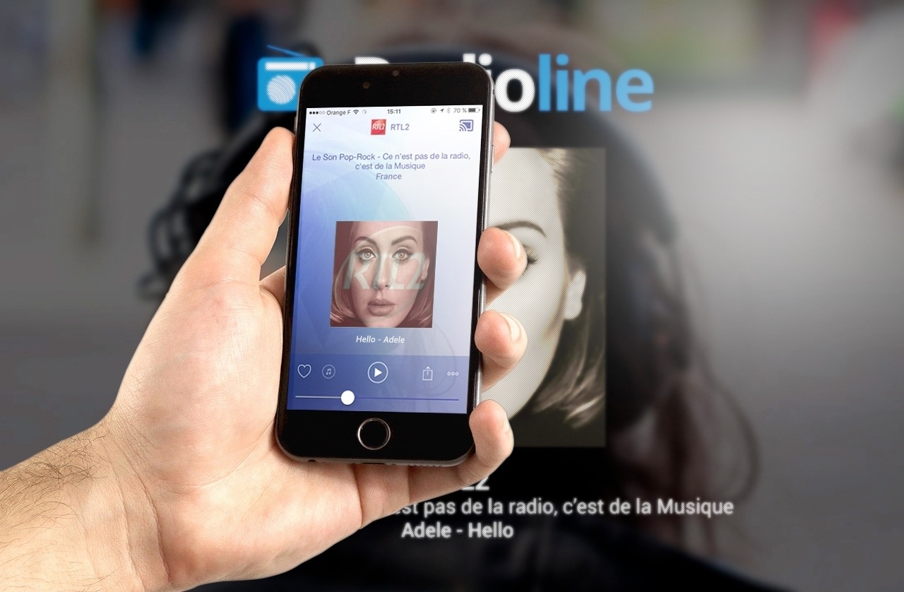 Radioline iOS mobile app casting