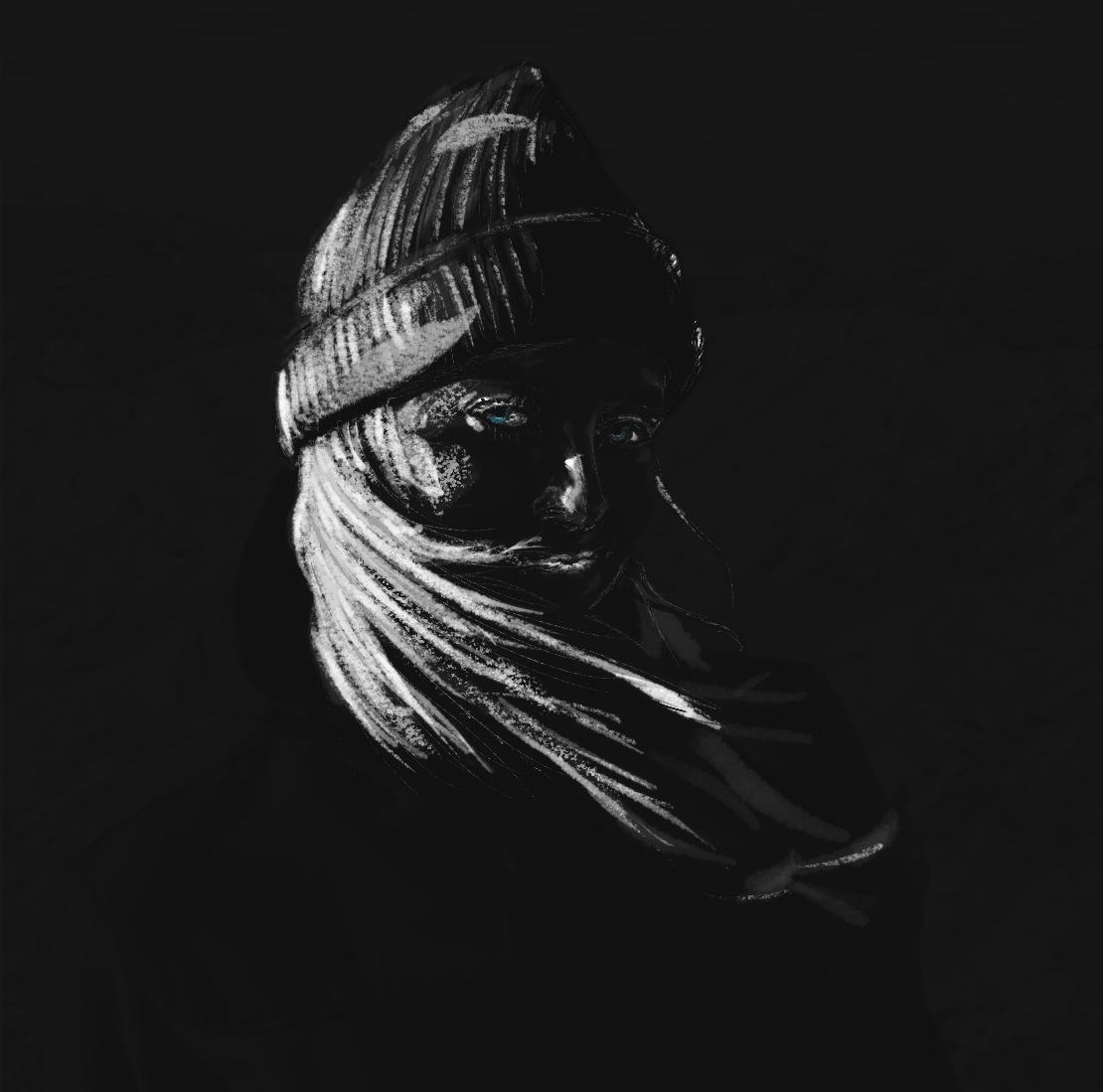 Procreate drawing on iPad pro tablet