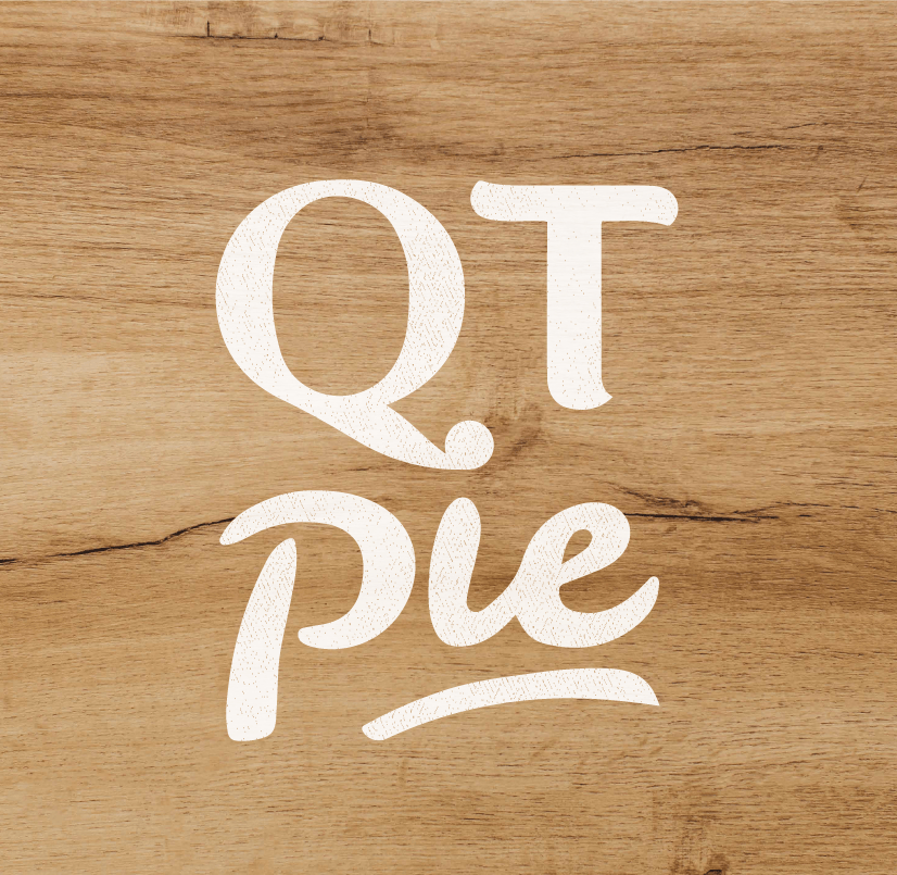 Logo QT Pie on texture