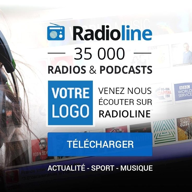 Template for a Radioline content provider's social media post