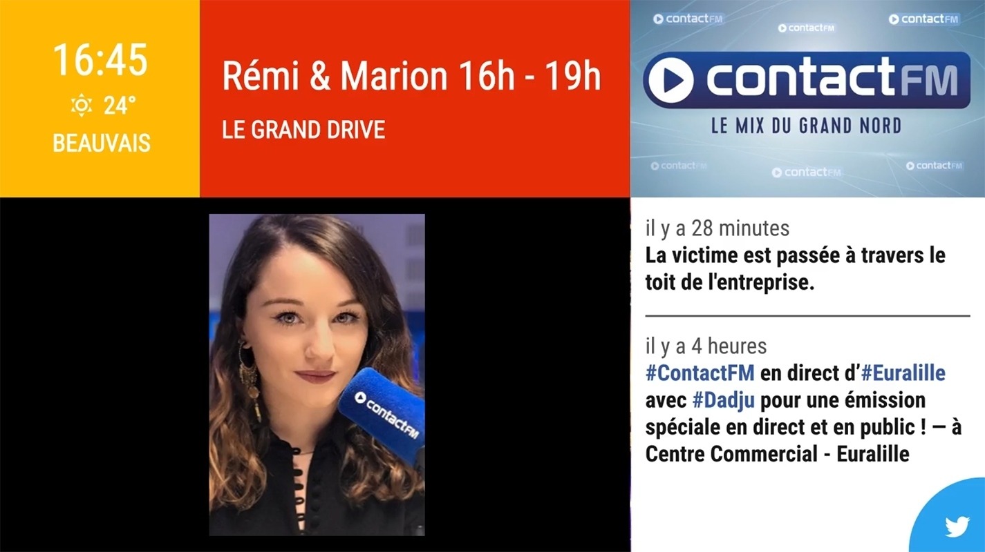 Radiovision project: Video layout with enriched information