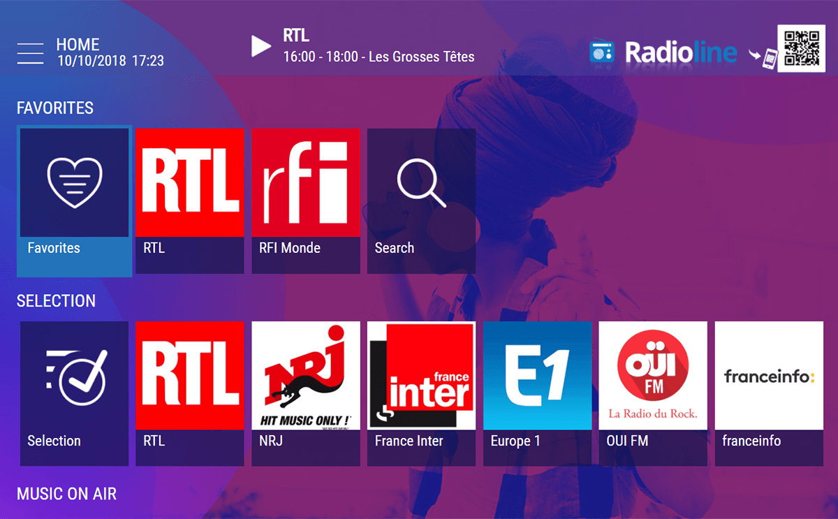 Radioline TV app preview